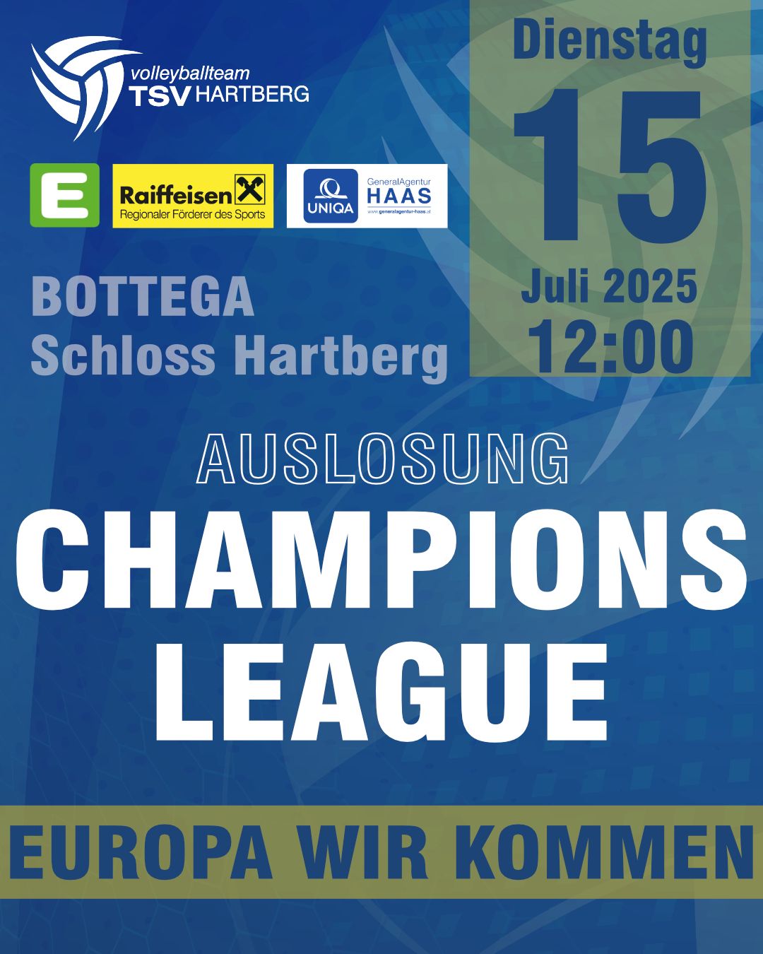 Champions League -Auslosung live im Bottega