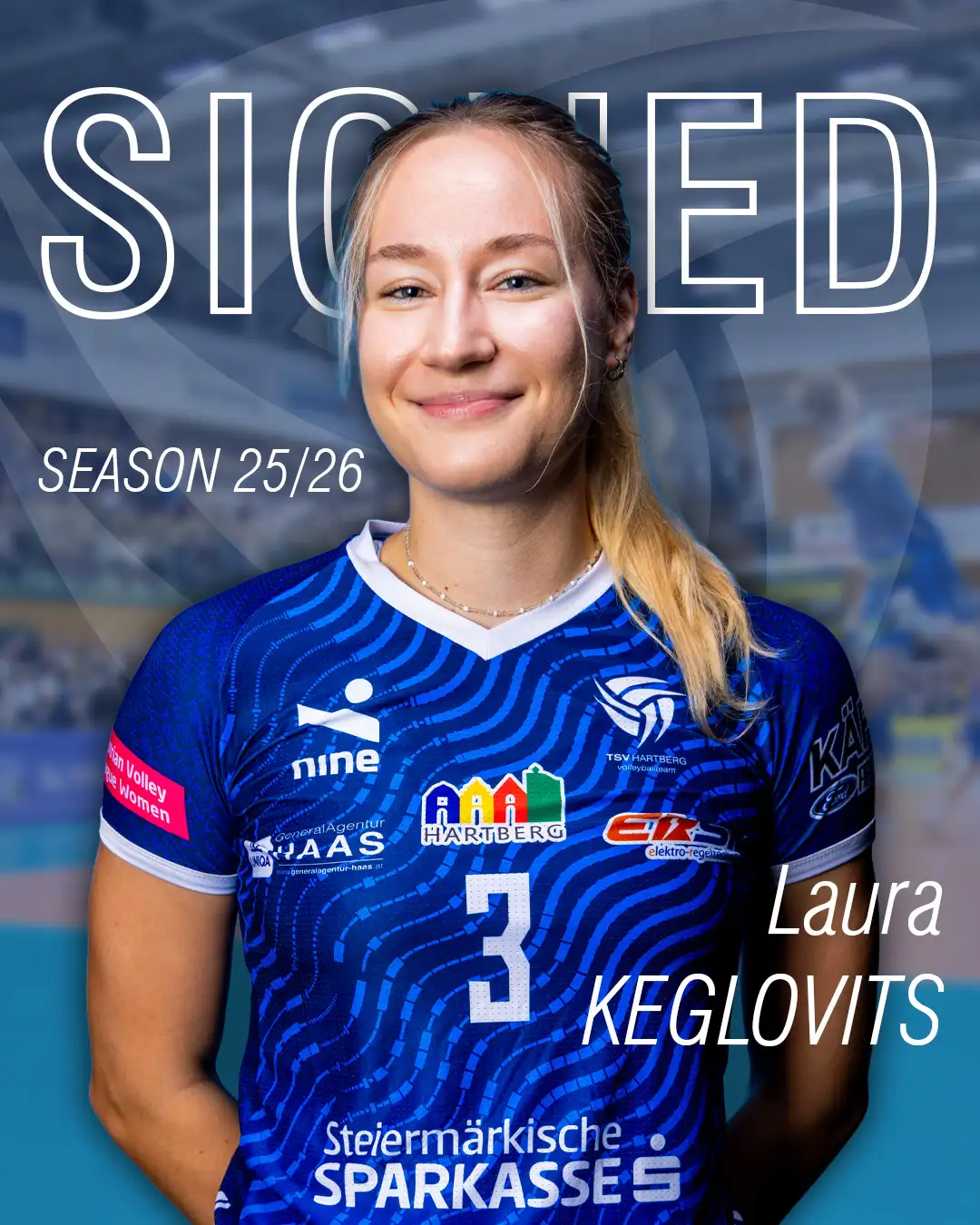 Laura Keglovits verlängert beim TSV Hartberg Volleyball