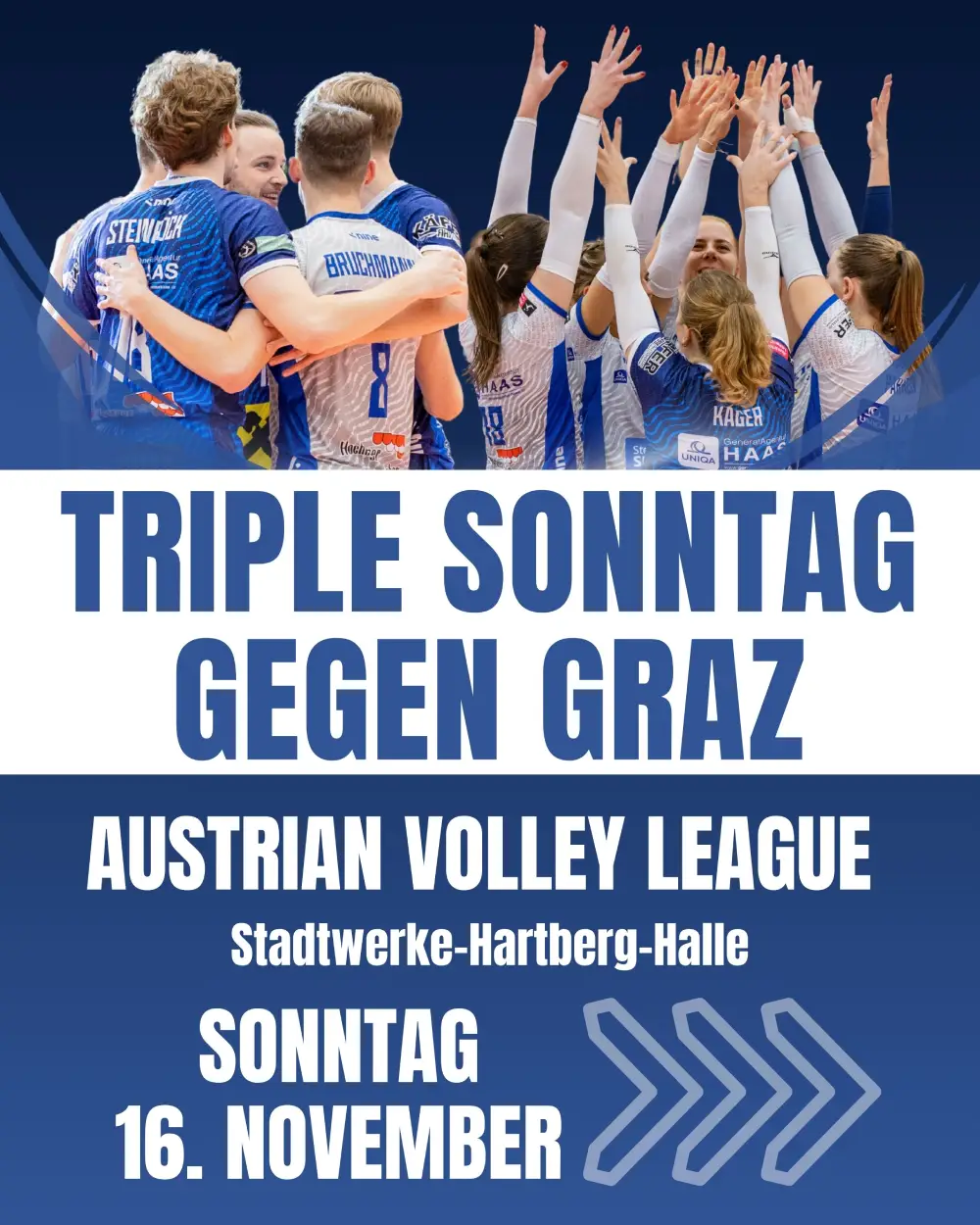 Volleyball-Super-Triple-Sonntag in Hartberg