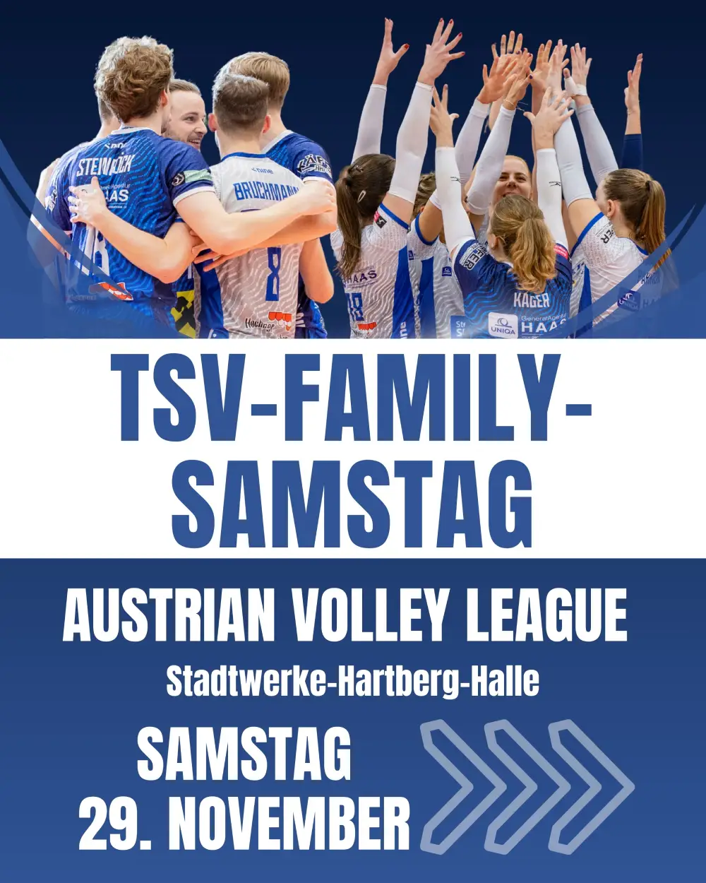 Family-Day: Volleyball-Bundesliga-Samstag in Hartberg