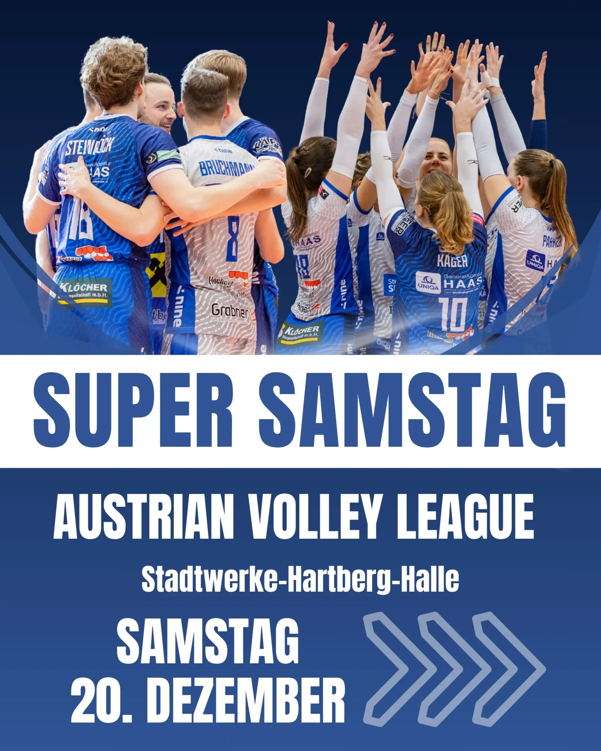 Mega-Volleyball-Wochenende in der Hartberg-Halle