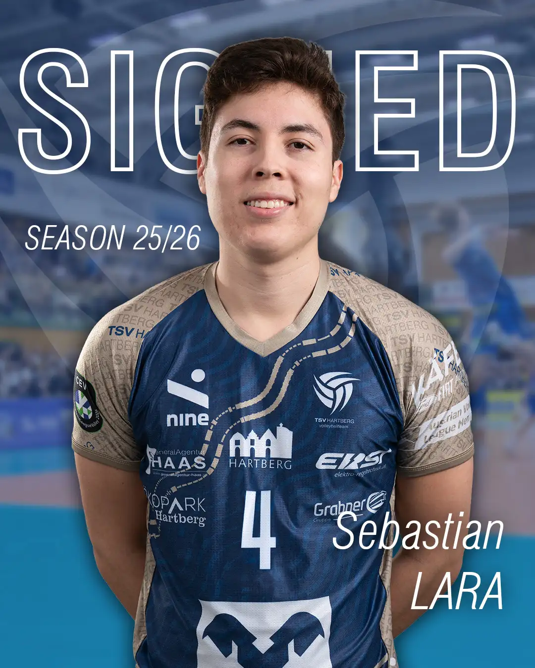 Sebastian Lara verstärkt den TSV – Athletik und Tempo für den Außenangriff