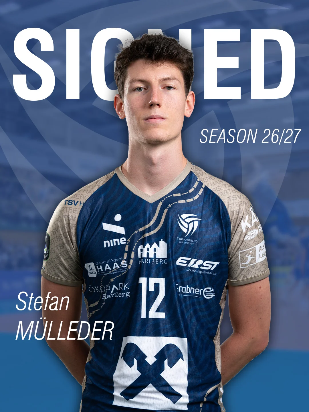 <b>Gentle Giant bleibt in Hartberg! Stefan Mülleder verlängert bei den Sharks!</b>