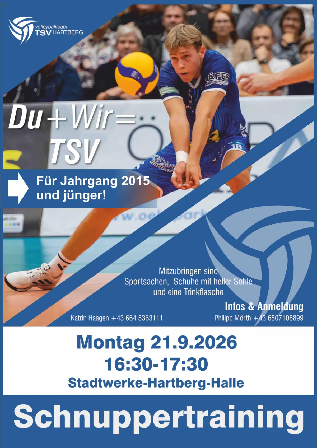 Schnuppertraining beim TSV Hartberg Volleyball