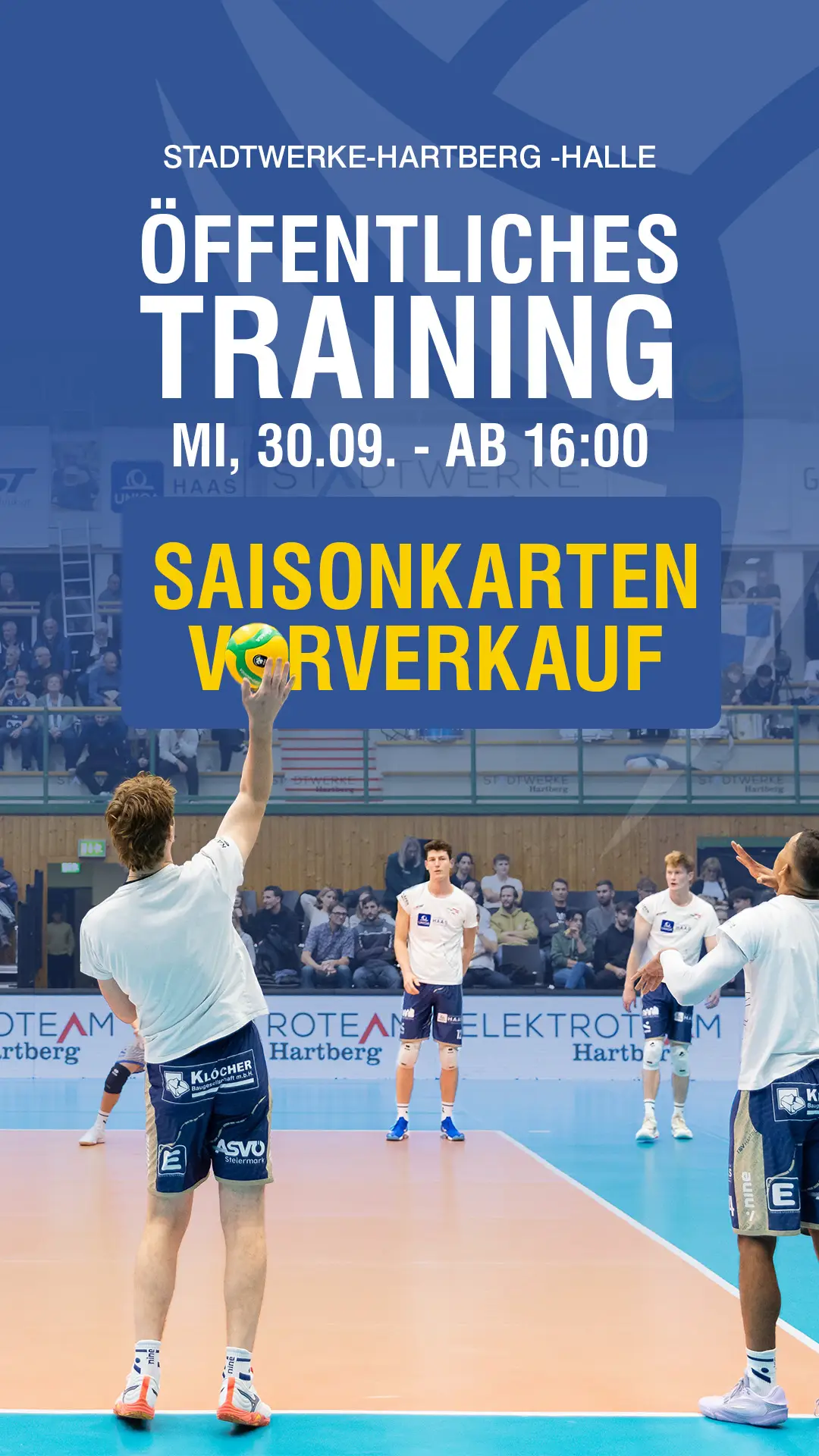 Öffentliches Training & Saisonkarten-Verkauf vor der Coppa