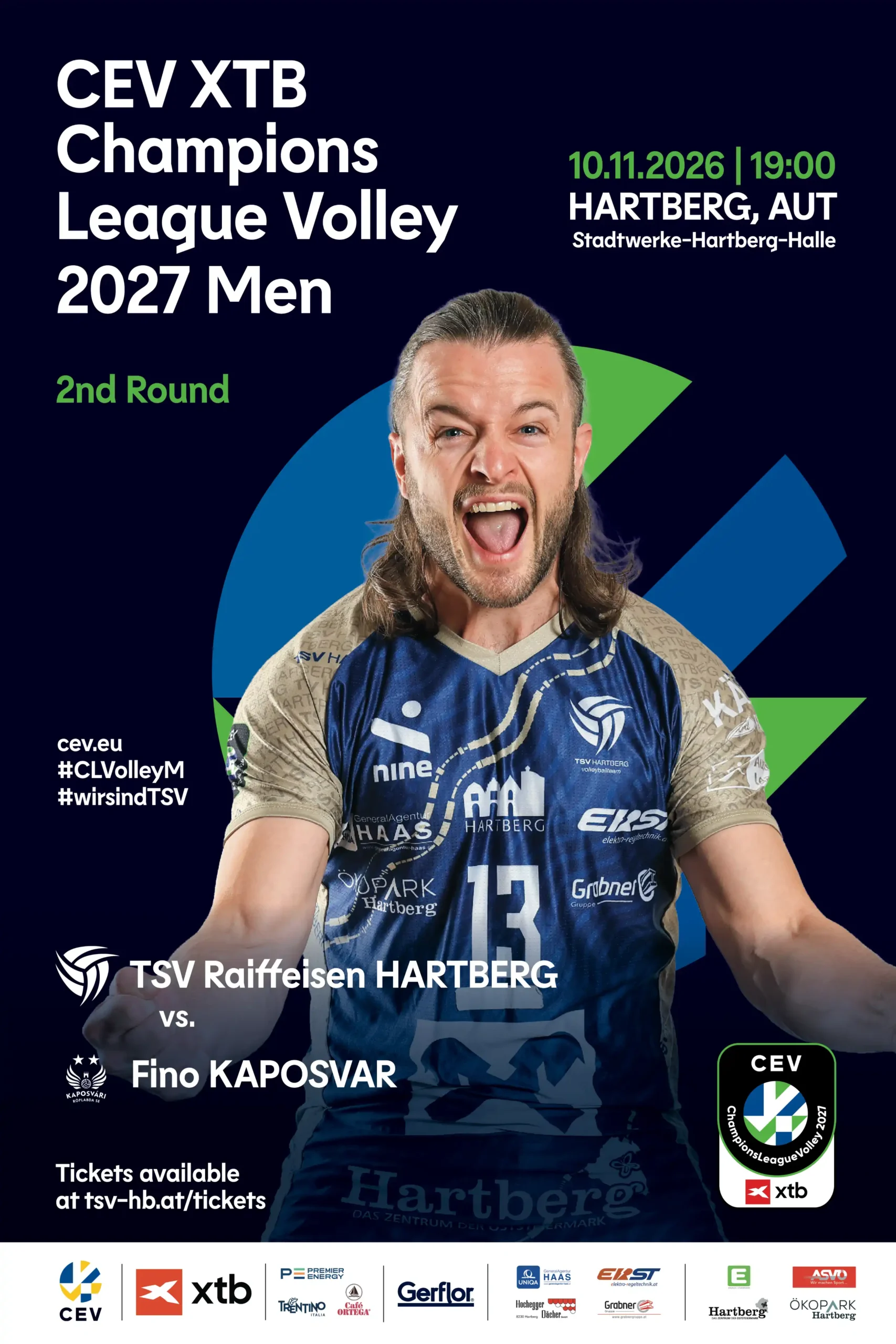 Champions League: TSV Hartberg trifft auf Fino Kaposvár aus Ungarn
