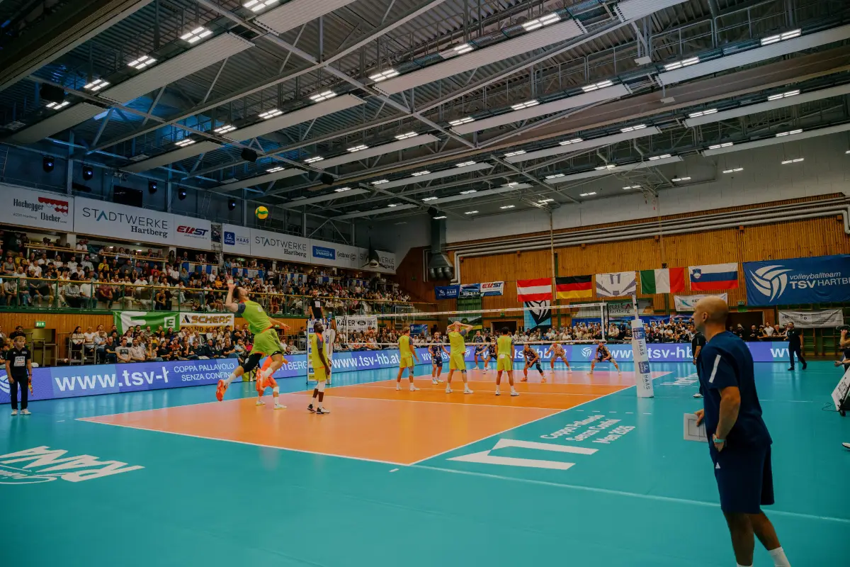 Volleyballfest vor 1.387 Fans: Hartberg fordert den italienischen Cupsieger